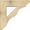 Ekena Millwork Funston Slat Rough Sawn Bracket w/ Offset Brace, Douglas Fir, 8"W x 28"D x 28"H BKT0806X28X28FST06RDF - alternate 2